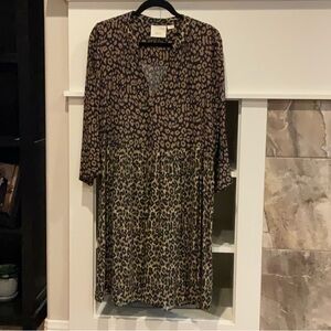 Animal print dress from Anthropologie